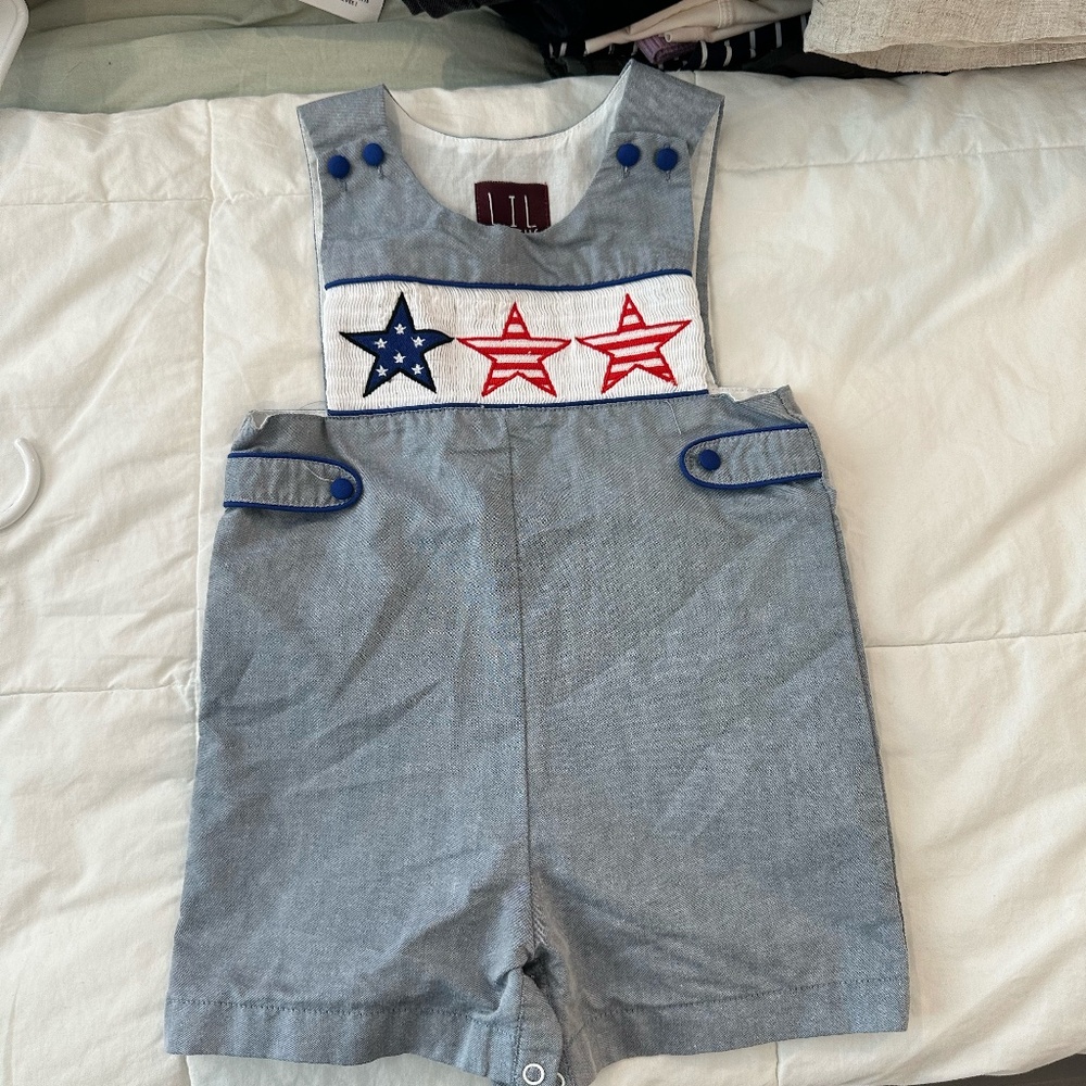 Lil cactus smocked romper